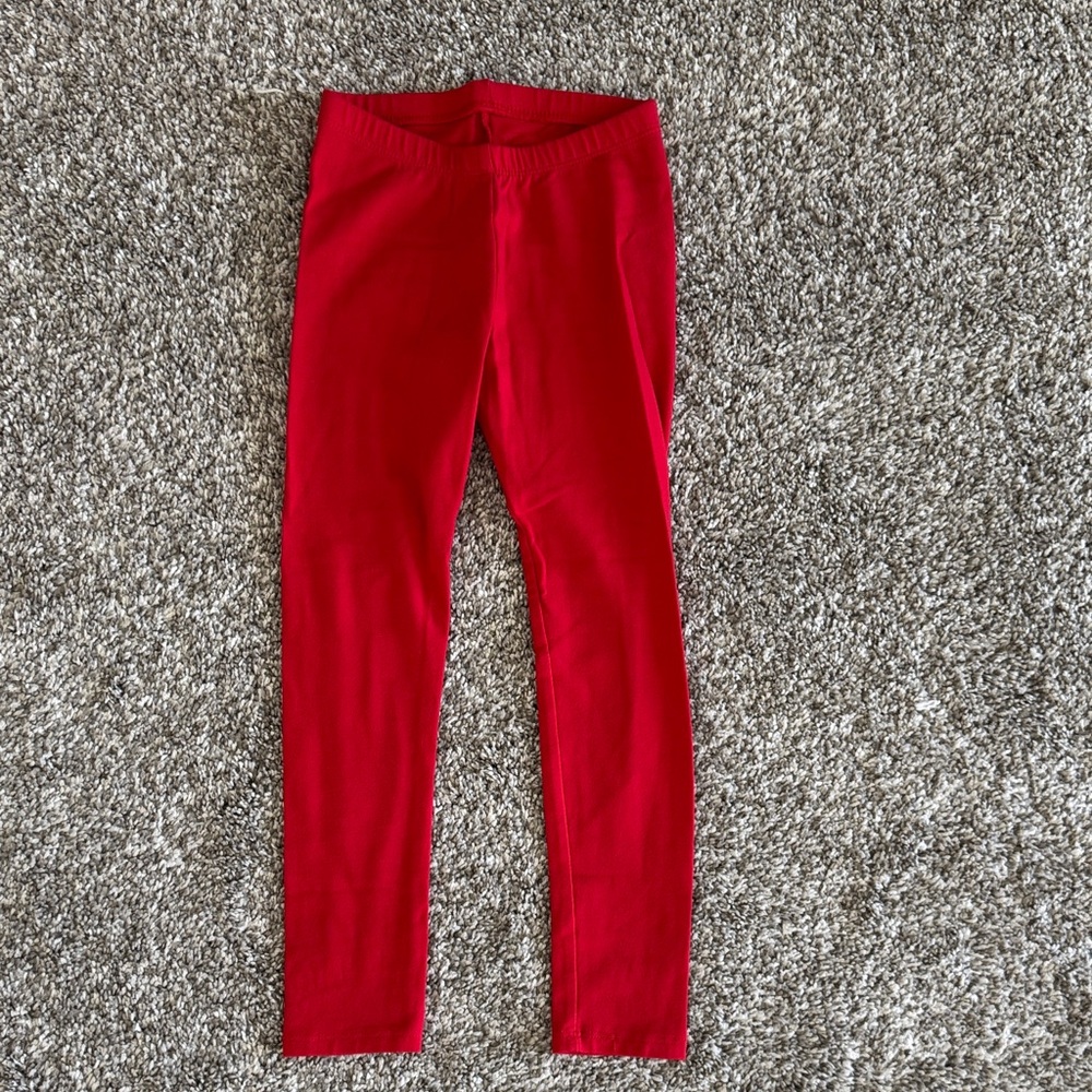 Cat & Jack Vibrant Red Kids Leggings